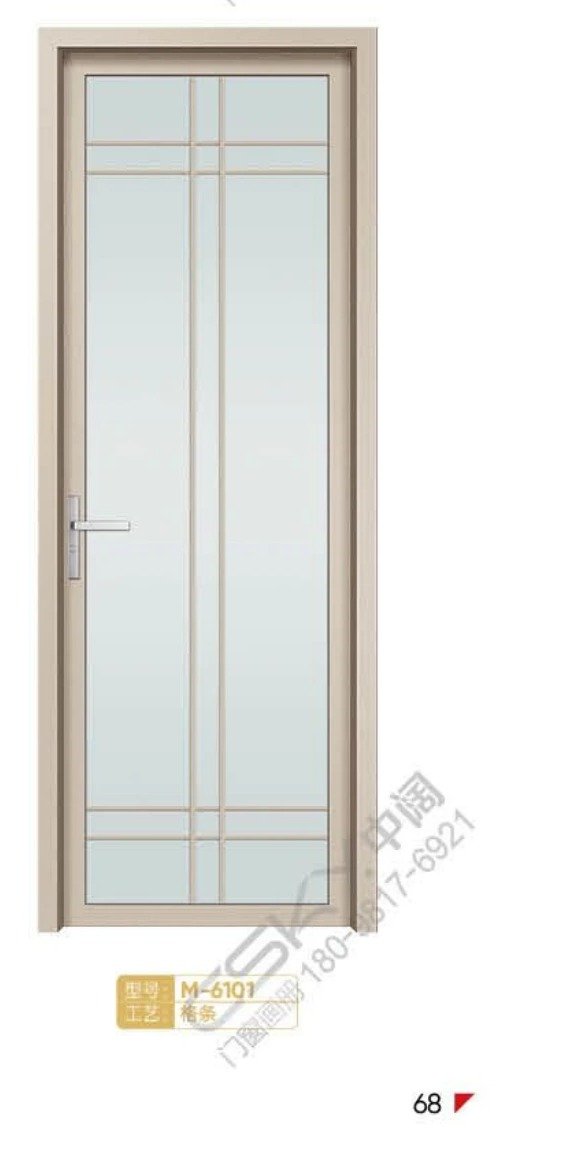 M-6101 格条 · 浅米杏色